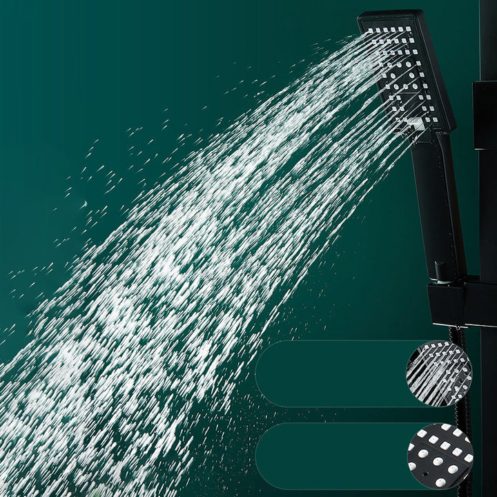 Lisslune | Adjustable Spray Sample Shower Combination Metal Shower Fitting Arm Shower Head with Slip Bar