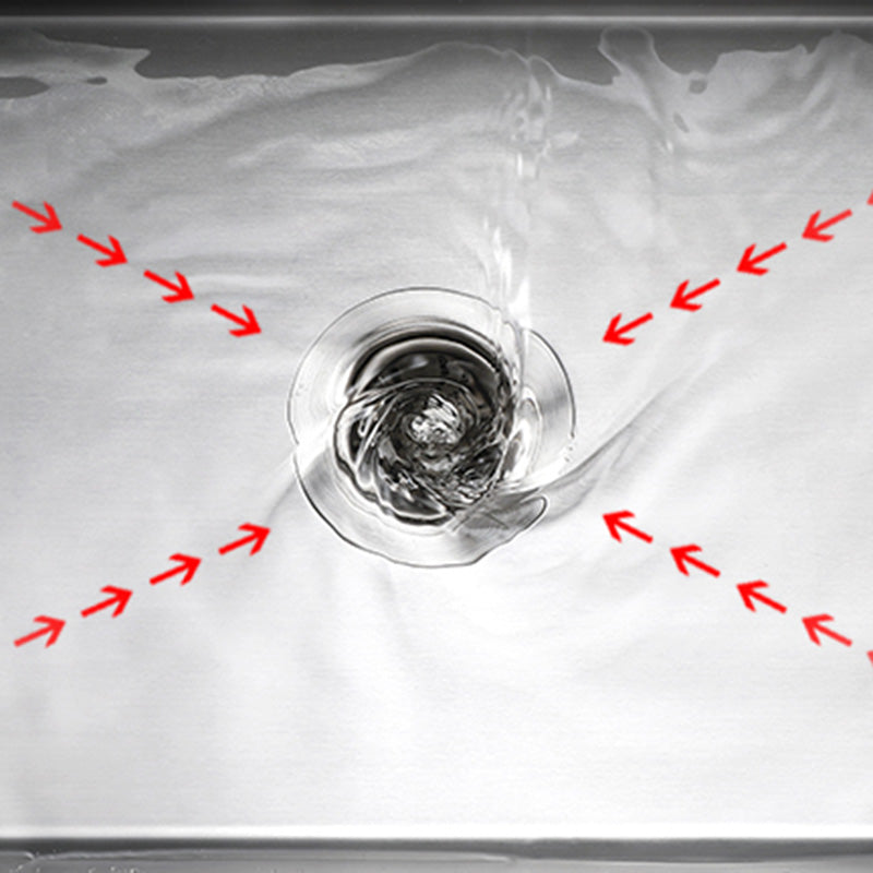 Lisslune | Contemporary Style Kitchen Sink Stainless Steel Color Fast Built-In Sink