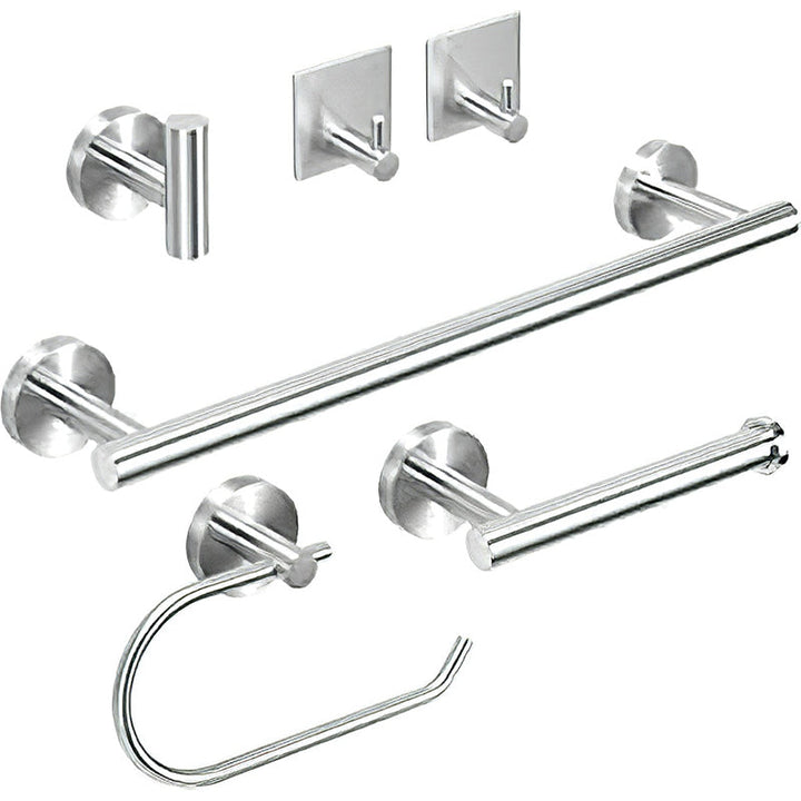 Lisslune | Metal Simple Bathroom Accessories as a Single Piece or in a Set in Silver