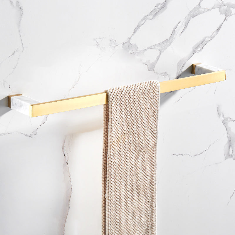Lisslune | Metal and Marble Bathroom Accessory Individually or in Set in Gold