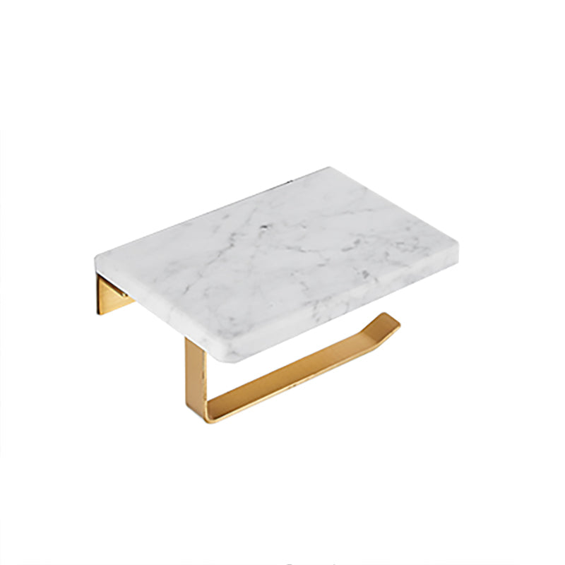 Lisslune | Metal and Marble Bathroom Accessory Individually or in Set in Gold