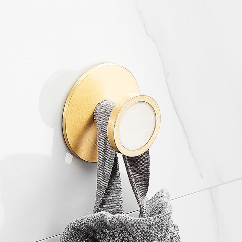 Lisslune | Metal and Marble Bathroom Accessory Individually or in Set in Gold
