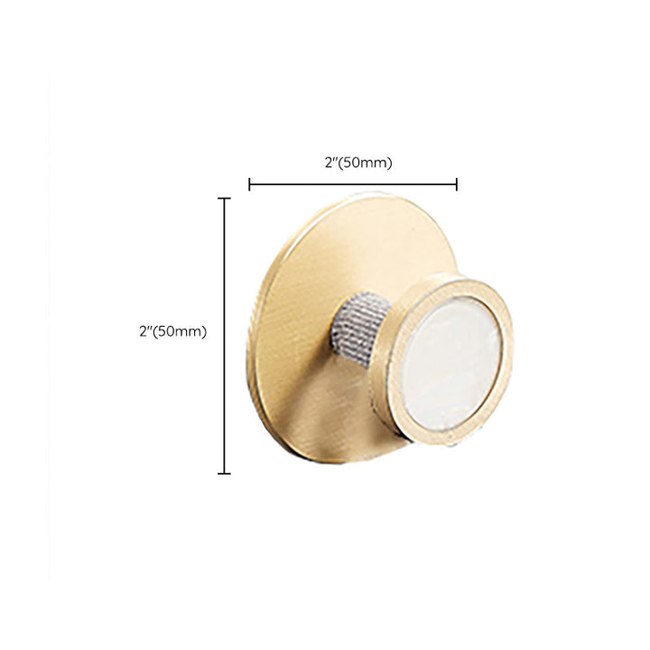Lisslune | Metal and Marble Bathroom Accessory Individually or in Set in Gold