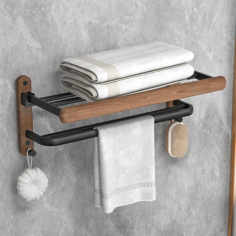 Lisslune | Metal and Wood Bathroom Accessories as Single Item or as Set without Drilling