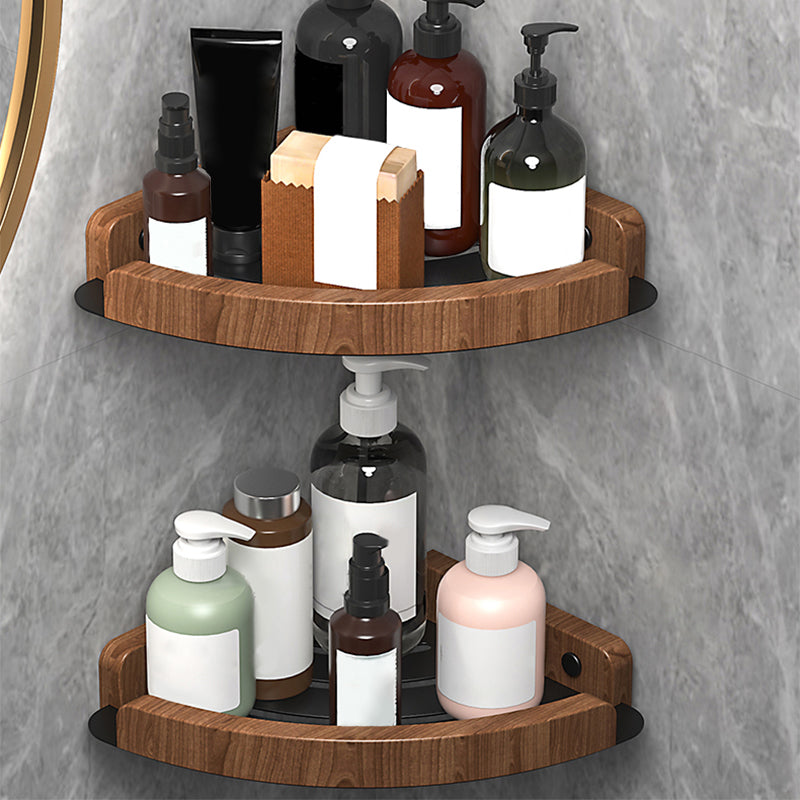 Lisslune | Metal and Wood Bathroom Accessories as Single Item or as Set without Drilling