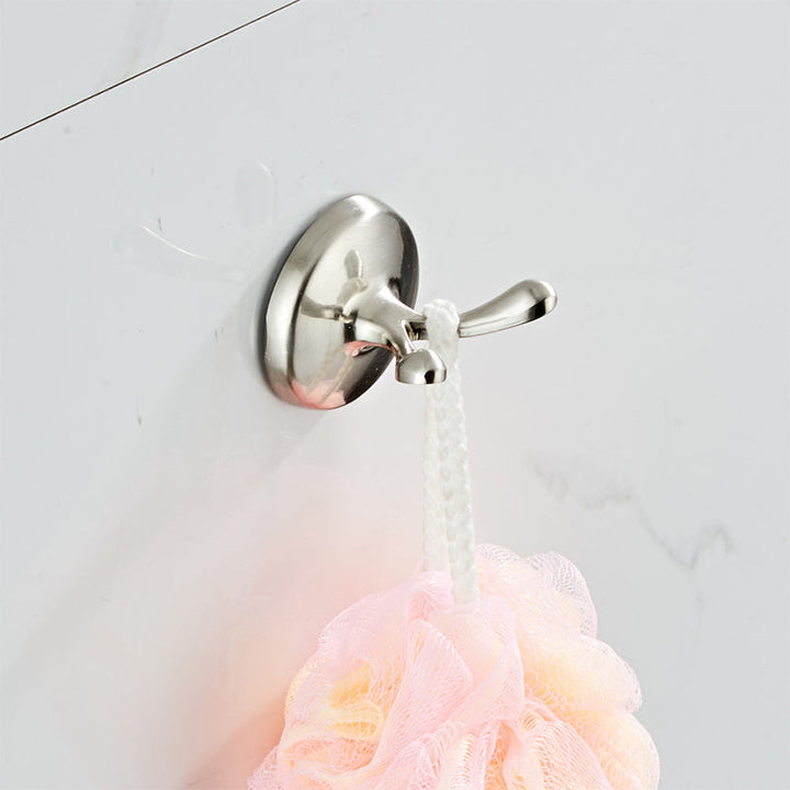 Lisslune | Metal Bathroom Set Traditional Style Nickel Bathroom Accessories Set