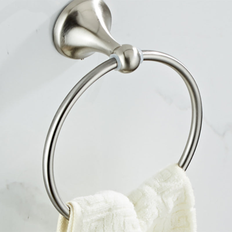 Lisslune | Metal Bathroom Set Traditional Style Nickel Bathroom Accessories Set