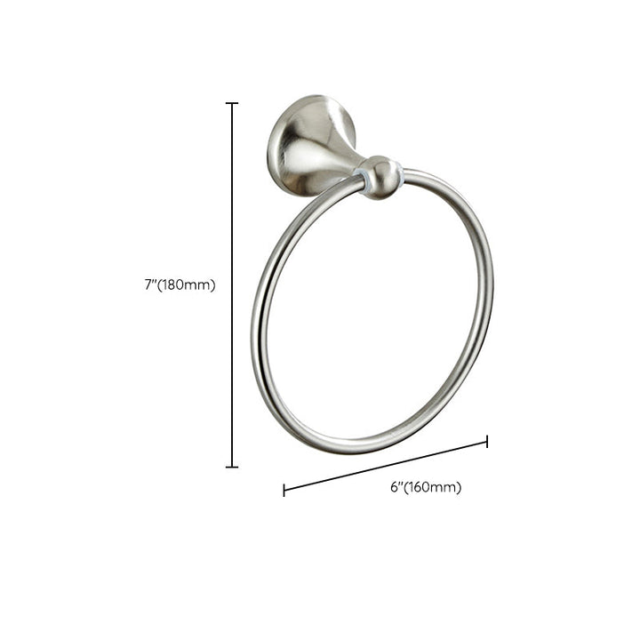 Lisslune | Metal Bathroom Set Traditional Style Nickel Bathroom Accessories Set