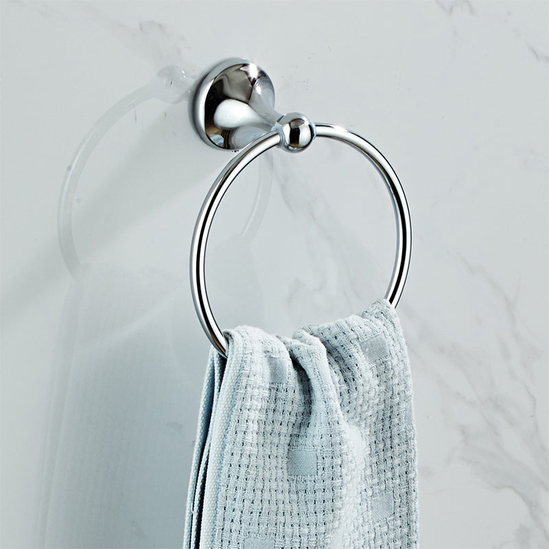 Lisslune | Metal Bathroom Set Traditional Style Chrome Bathroom Accessories Set