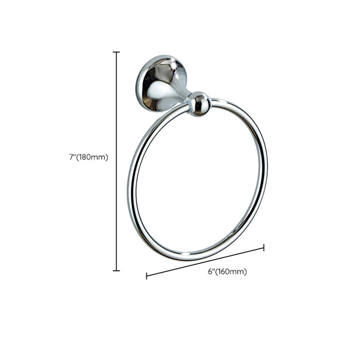 Lisslune | Metal Bathroom Set Traditional Style Chrome Bathroom Accessories Set