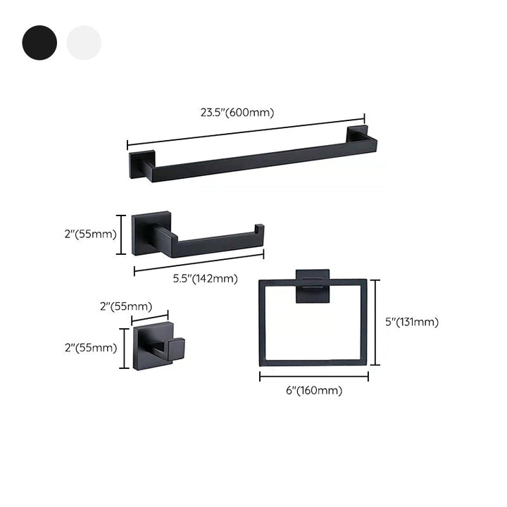 Lisslune | Stainless Steel Bathroom Accessories Single Piece or in Set Modern Bathroom Set
