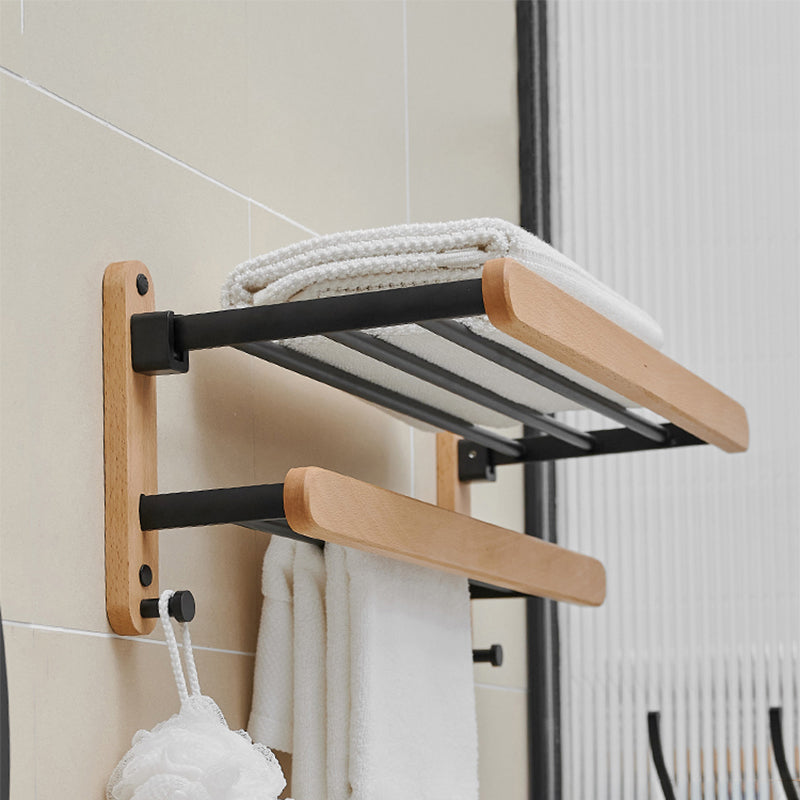 Lisslune | Metal and Wood Bathroom Accessories as Individual Piece or Set in Black
