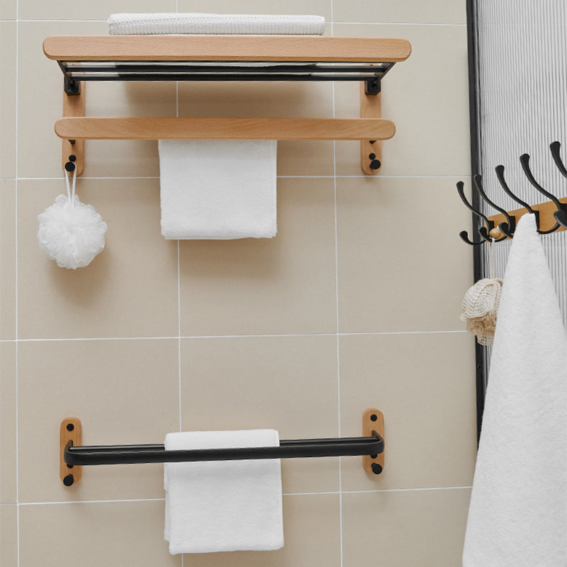 Lisslune | Metal and Wood Bathroom Accessories as Individual Piece or Set in Black