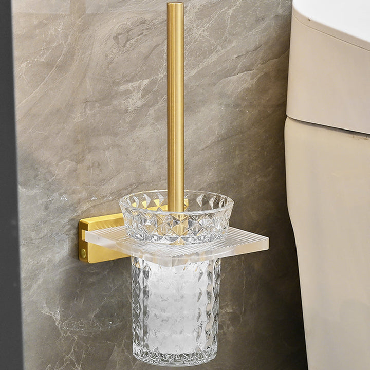 Lisslune | Metal and Acrylic Bathroom Accessories as a Single Piece or in a Set in Gold