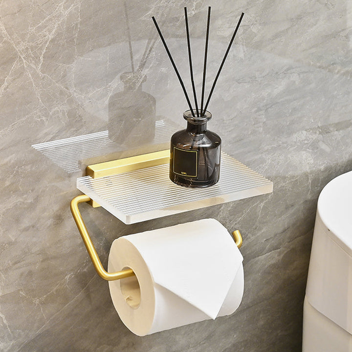 Lisslune | Metal and Acrylic Bathroom Accessories as a Single Piece or in a Set in Gold