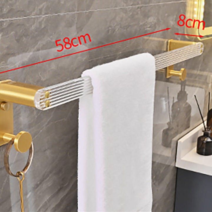 Lisslune | Metal and Acrylic Bathroom Accessories as a Single Piece or in a Set in Gold