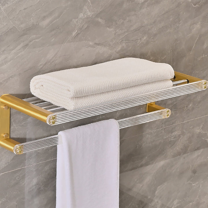 Lisslune | Metal and Acrylic Bathroom Accessories as a Single Piece or in a Set in Gold