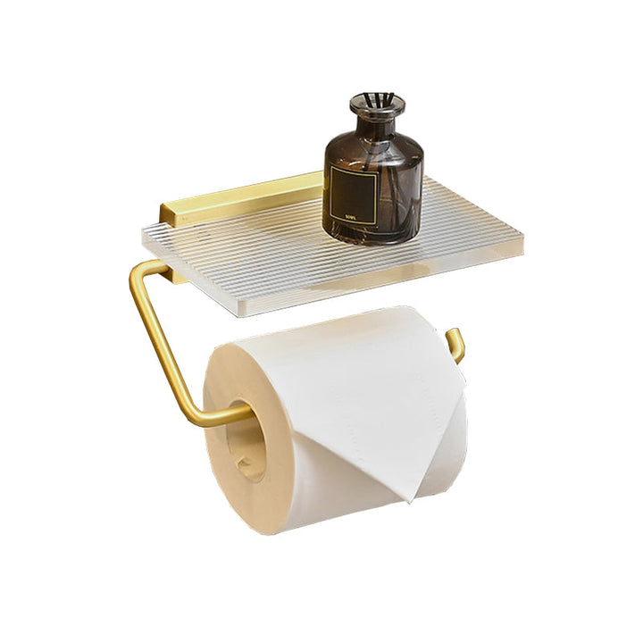 Lisslune | Metal and Acrylic Bathroom Accessories as a Single Piece or in a Set in Gold