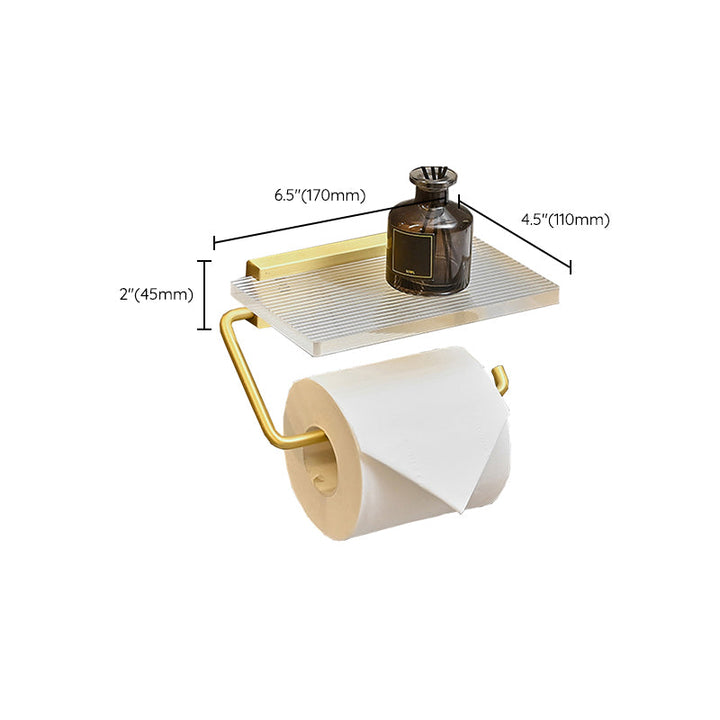 Lisslune | Metal and Acrylic Bathroom Accessories as a Single Piece or in a Set in Gold