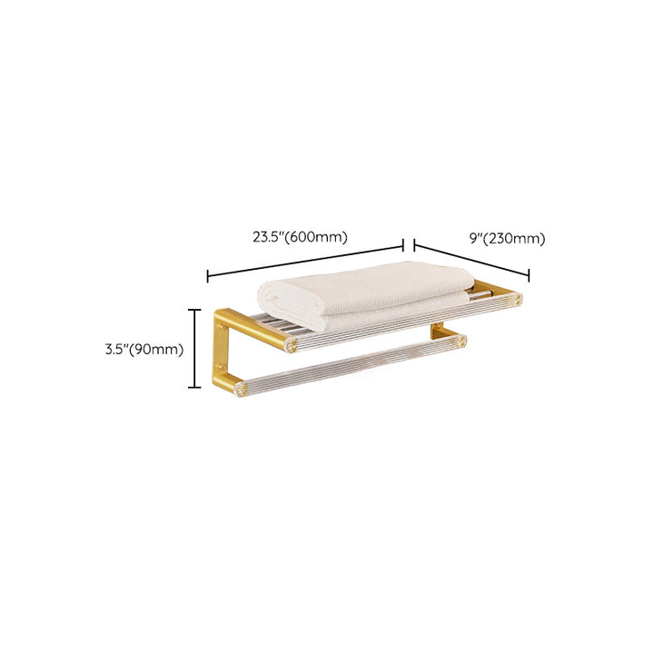 Lisslune | Metal and Acrylic Bathroom Accessories as a Single Piece or in a Set in Gold