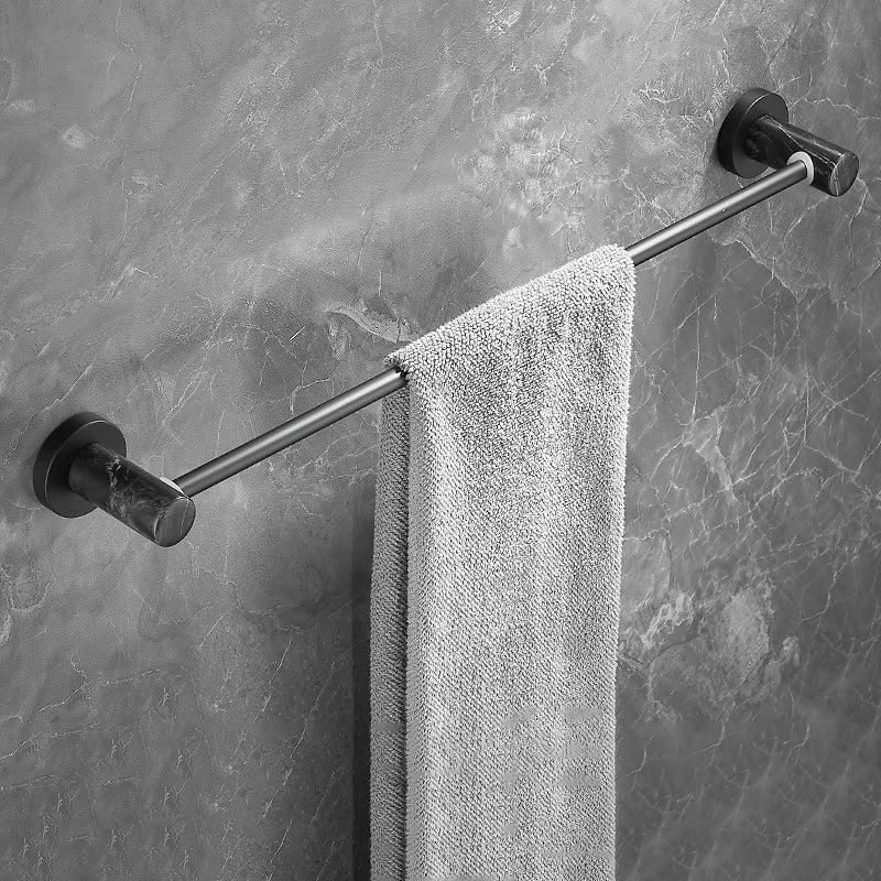 Lisslune | Metal and Marble Bathroom Accessories as a Single Item or as a Set in Black