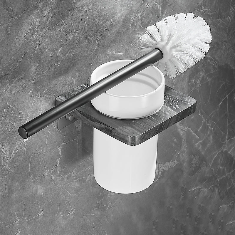 Lisslune | Metal and Marble Bathroom Accessories as a Single Item or as a Set in Black