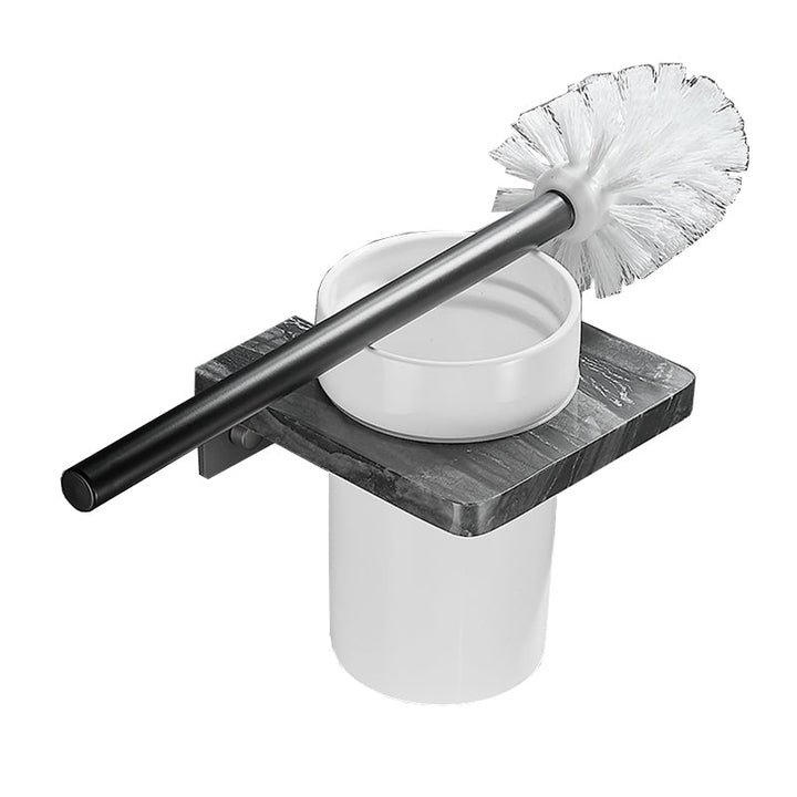 Lisslune | Metal and Marble Bathroom Accessories as a Single Item or as a Set in Black