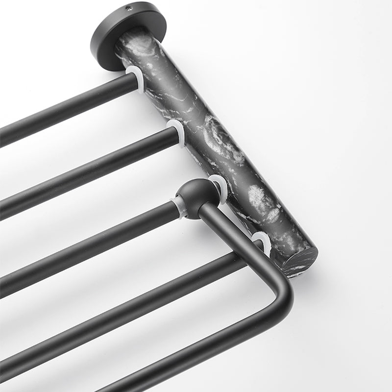 Lisslune | Metal and Marble Bathroom Accessories as a Single Item or as a Set in Black