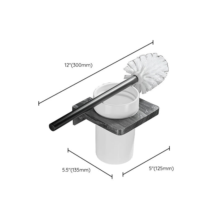 Lisslune | Metal and Marble Bathroom Accessories as a Single Item or as a Set in Black