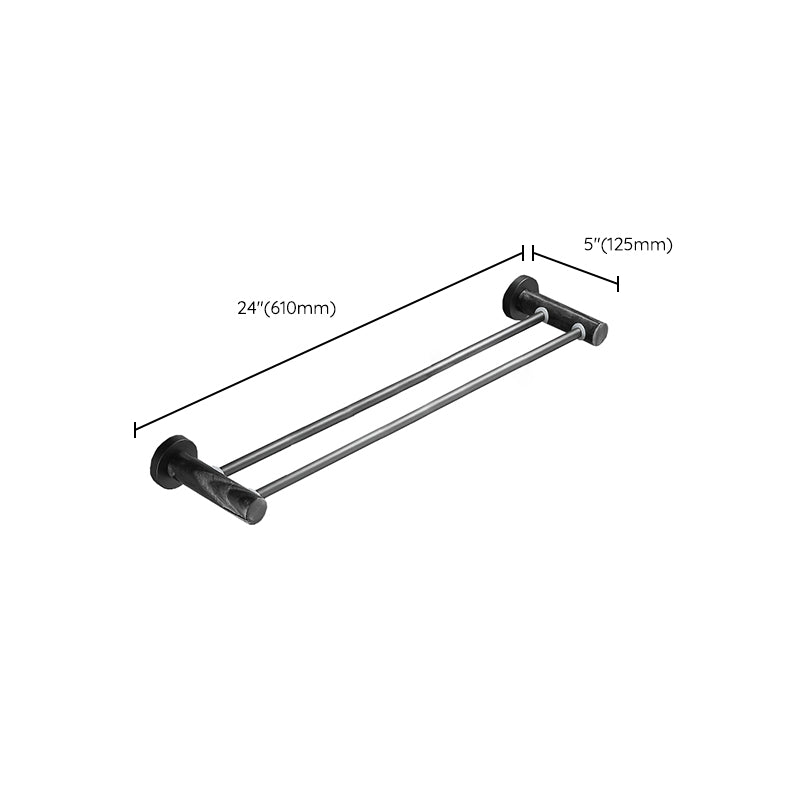 Lisslune | Metal and Marble Bathroom Accessories as a Single Item or as a Set in Black