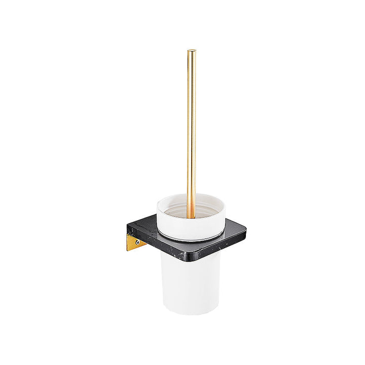 Lisslune | Metal and Marble Bathroom Minimalist Accessory as a Single Item or in a Set in Gold