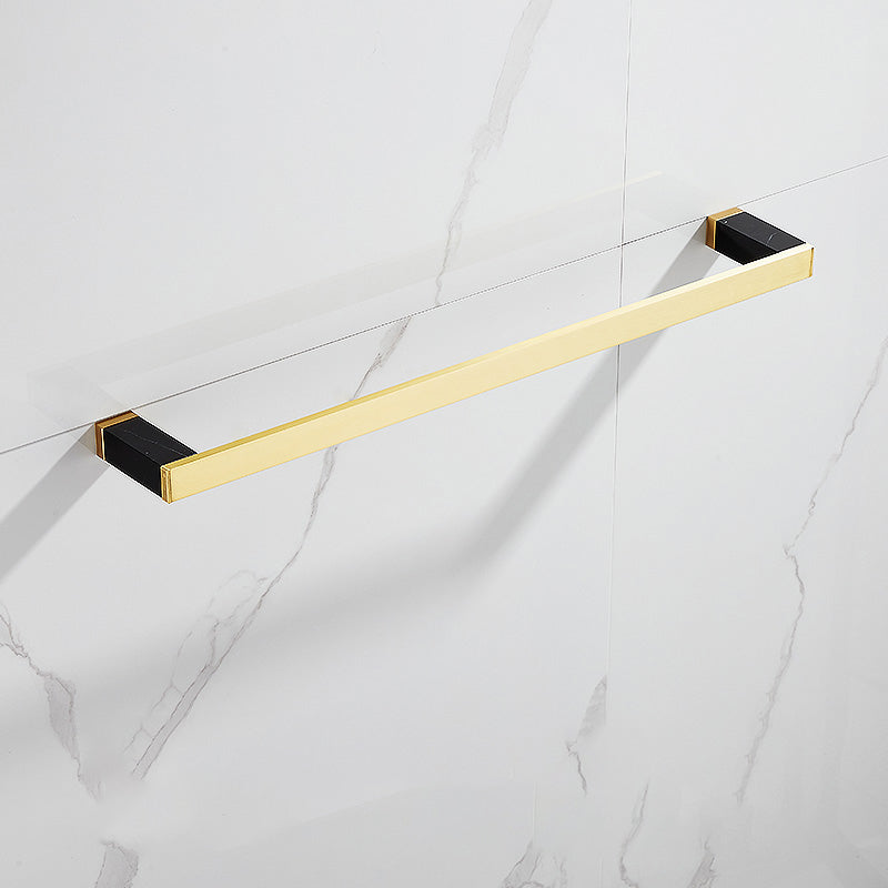 Lisslune | Metal and Marble Bathroom Minimalist Accessory as a Single Item or in a Set in Gold
