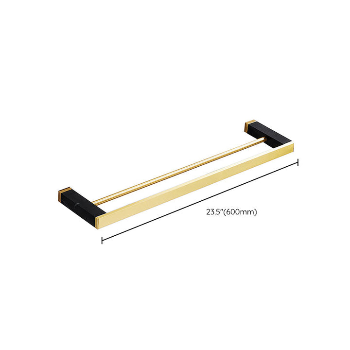 Lisslune | Metal and Marble Bathroom Minimalist Accessory as a Single Item or in a Set in Gold