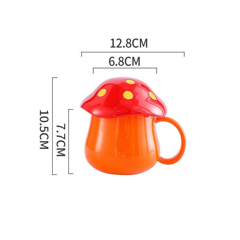 Lisslune | Creative Mushroom Ceramic Mug Student Lover Mug