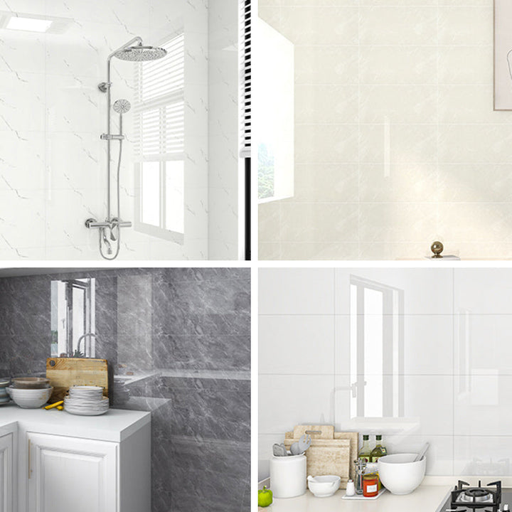 Lisslune | PVC Peel and Stick Back Wall Tiles Rectangular Wallpaper