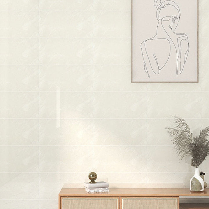 Lisslune | PVC Peel and Stick Back Wall Tiles Rectangular Wallpaper