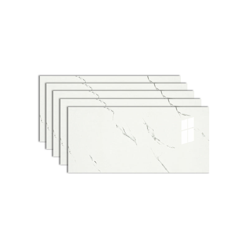 Lisslune | PVC Peel and Stick Back Wall Tiles Rectangular Wallpaper