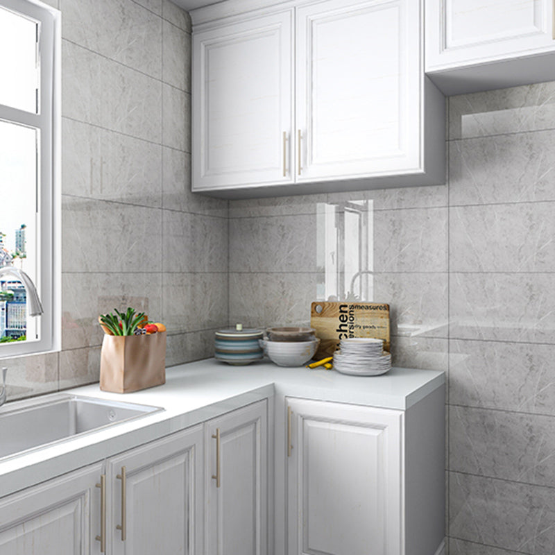 Lisslune | PVC Peel and Stick Back Wall Tiles Rectangular Wallpaper