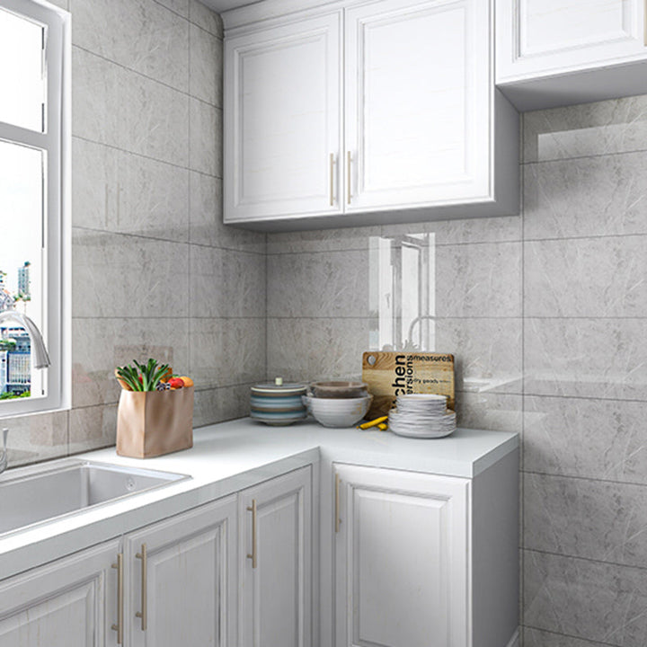 Lisslune | PVC Peel and Stick Back Wall Tiles Rectangular Wallpaper