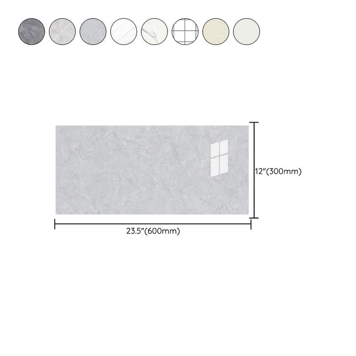 Lisslune | PVC Peel and Stick Back Wall Tiles Rectangular Wallpaper