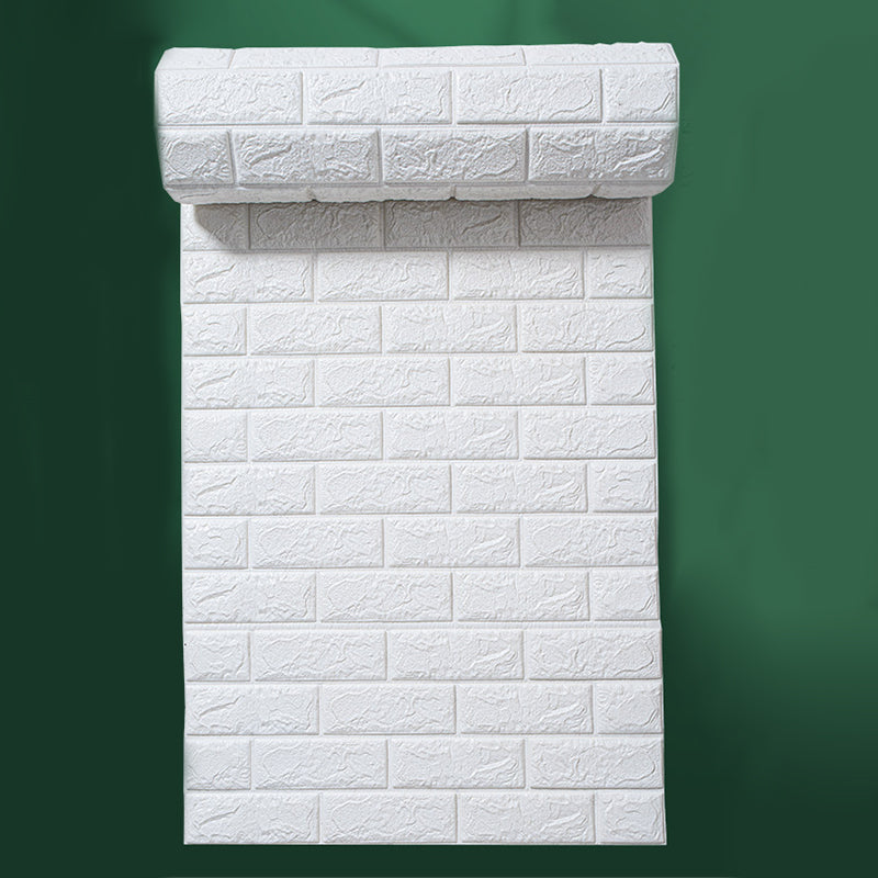 Lisslune | Modern wall-ceiling element for sticking with 3D embossing in white