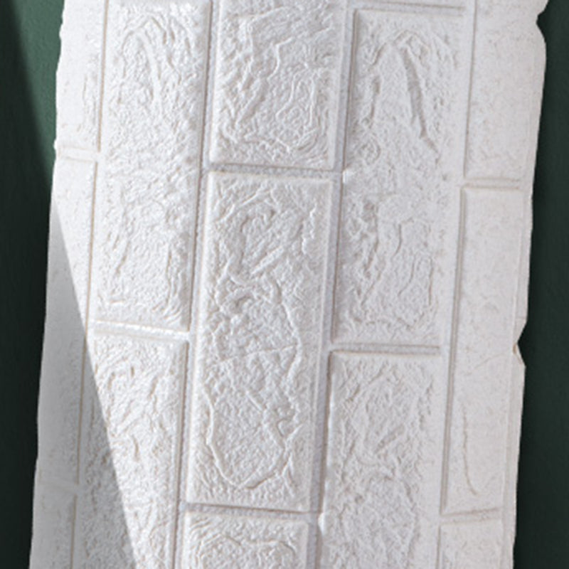 Lisslune | Modern wall-ceiling element for sticking with 3D embossing in white