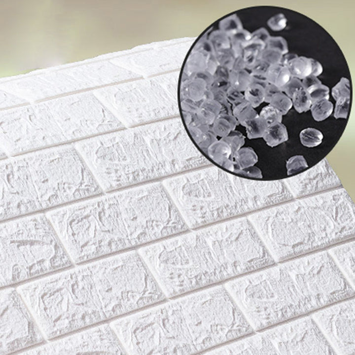 Lisslune | Modern wall-ceiling element for sticking with 3D embossing in white
