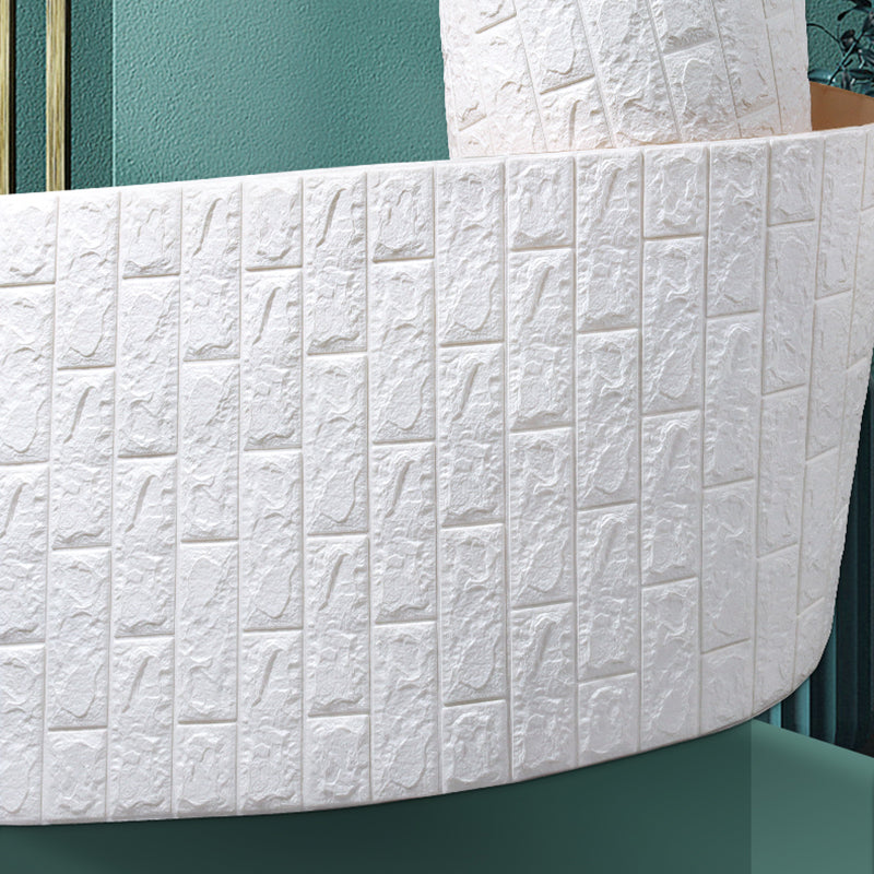 Lisslune | Modern wall-ceiling element for sticking with 3D embossing in white