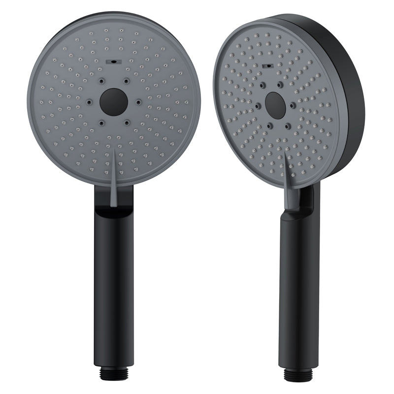 Lisslune | Matt Black Hand Shower Modern 3-Stream Round Wall Mounted Hand Shower