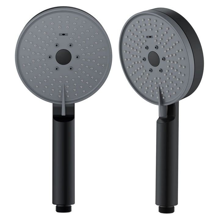 Lisslune | Matt Black Hand Shower Modern 3-Stream Round Wall Mounted Hand Shower