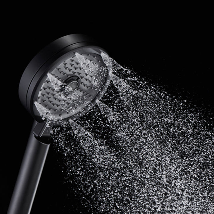 Lisslune | Matt Black Hand Shower Modern 3-Stream Round Wall Mounted Hand Shower