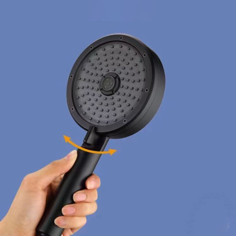 Lisslune | Matt Black Hand Shower Modern 3-Stream Round Wall Mounted Hand Shower