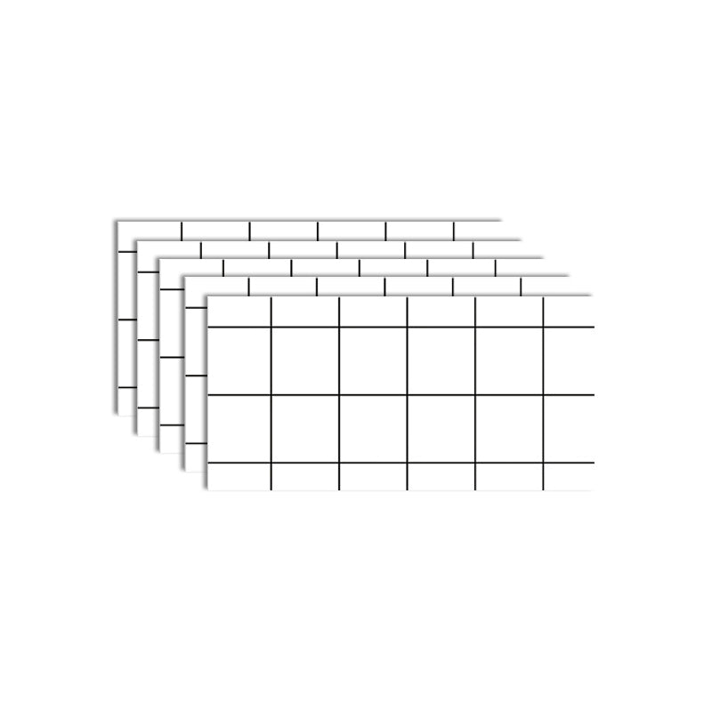 Lisslune | Modern 3D Peel and Stick Field Tiles Rectangular Peel and Stick Tiles