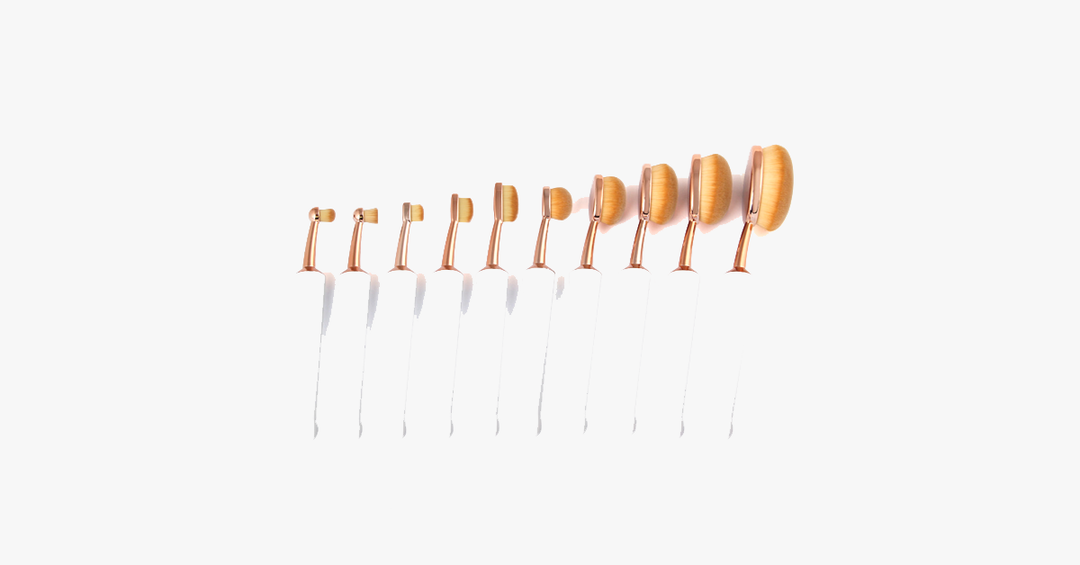 Lisslune | Umbrella-cut oval brushes set